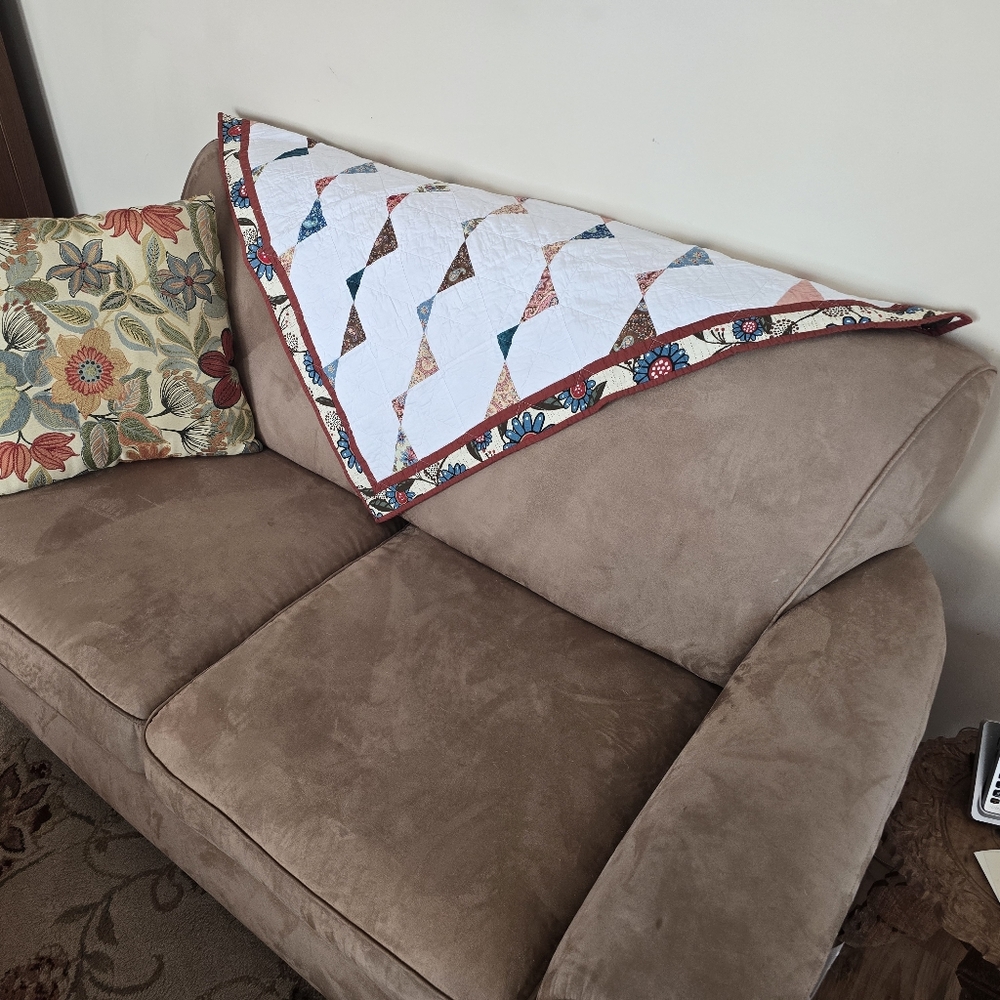 Handmade Patchwork Lap Quilt - Picture 4 of 4